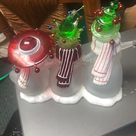 Snowmen glass trio - Picture 3 of 5